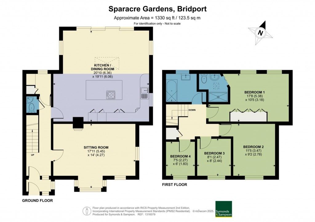 Floorplans For Sparacre Gardens, Bridport