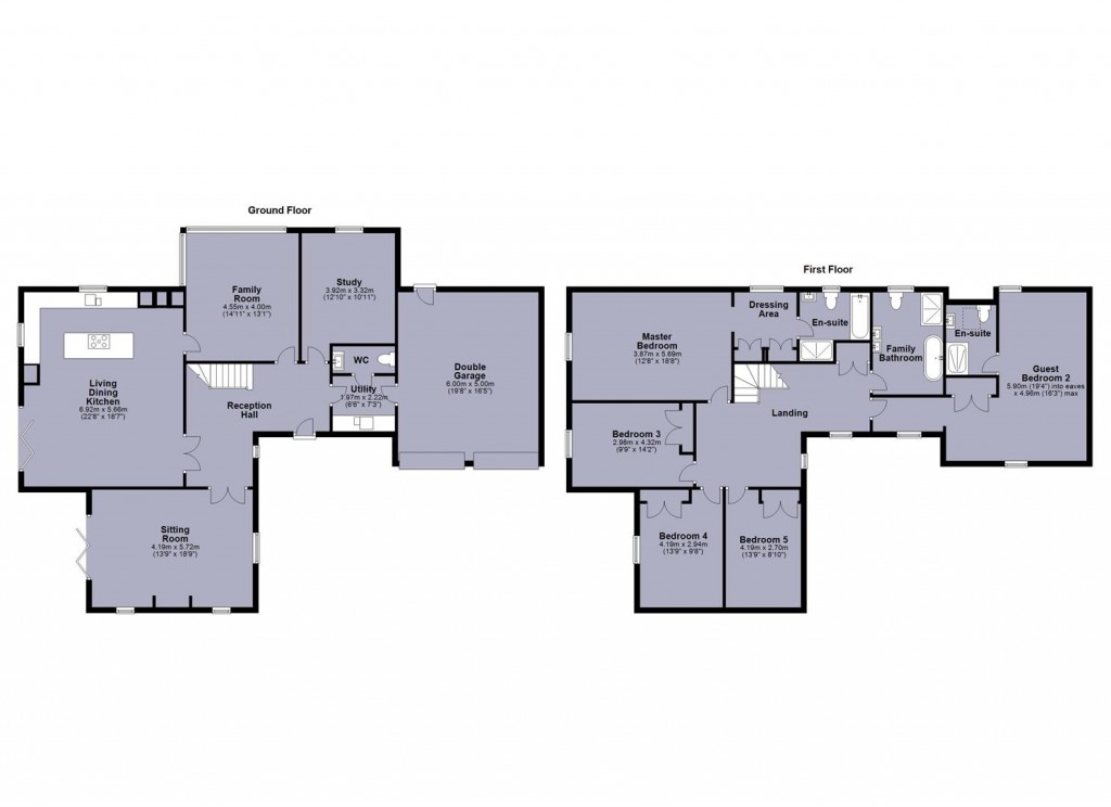Floorplans For Constantine Court, Appleby Magna, DE12