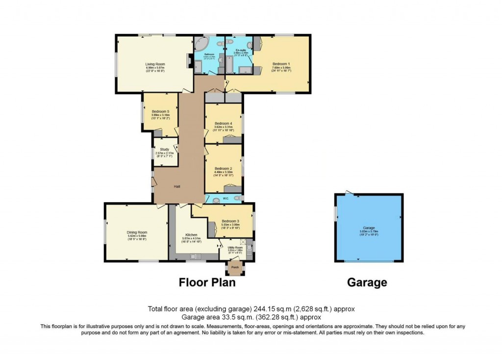 Floorplans For Wicken Bonhunt, Saffron Walden