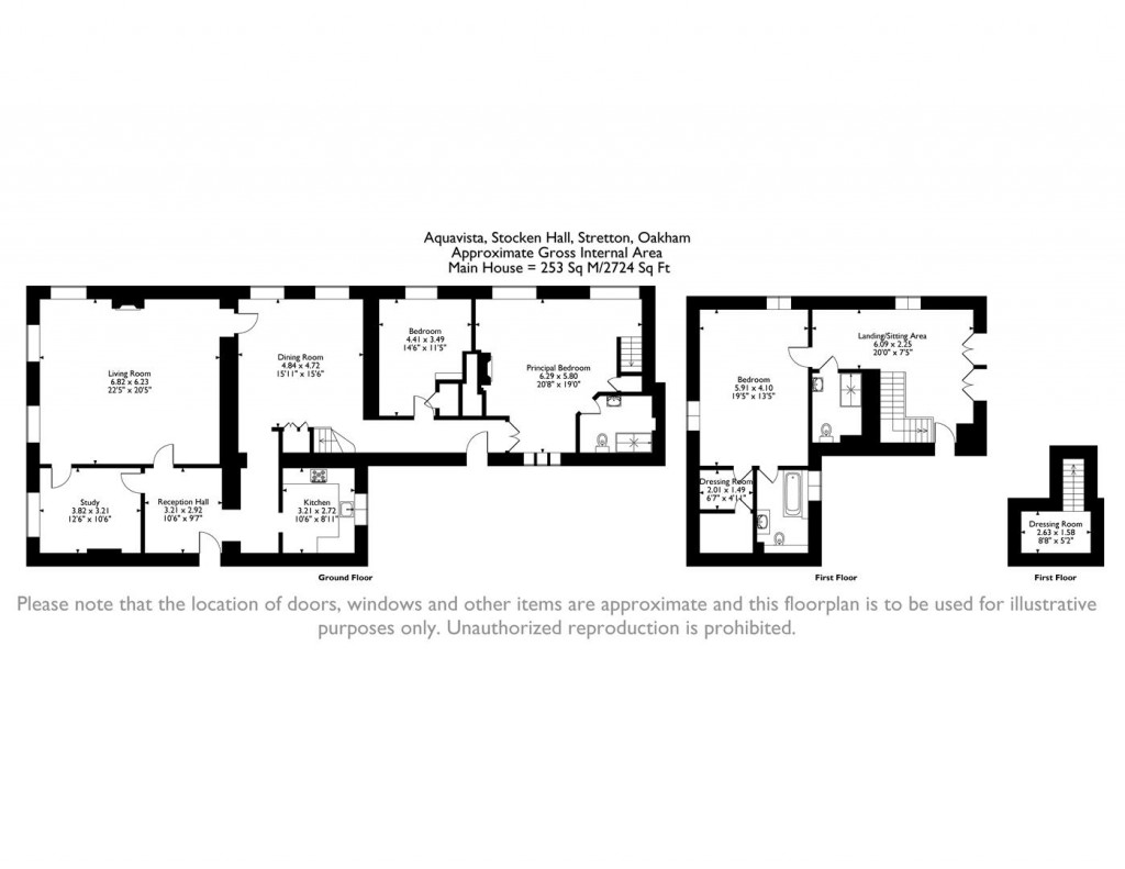 Floorplans For Stocken Hall, Stretton, Rutland