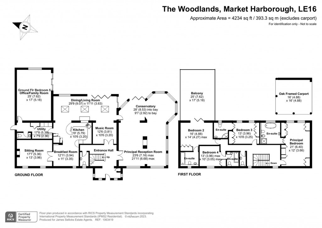 Floorplans For The Woodlands, Market Harborough