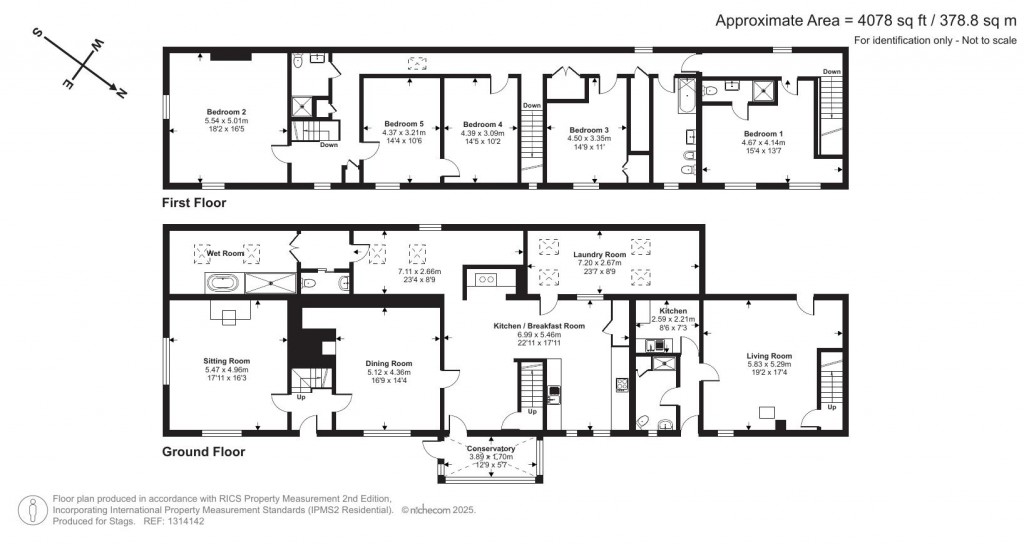 Floorplans For Lyme Road, Axminster, Devon