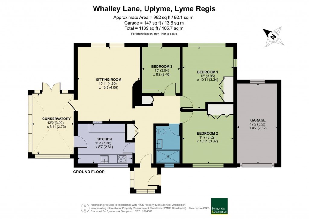 Floorplans For Whalley Lane, Uplyme, Lyme Regis