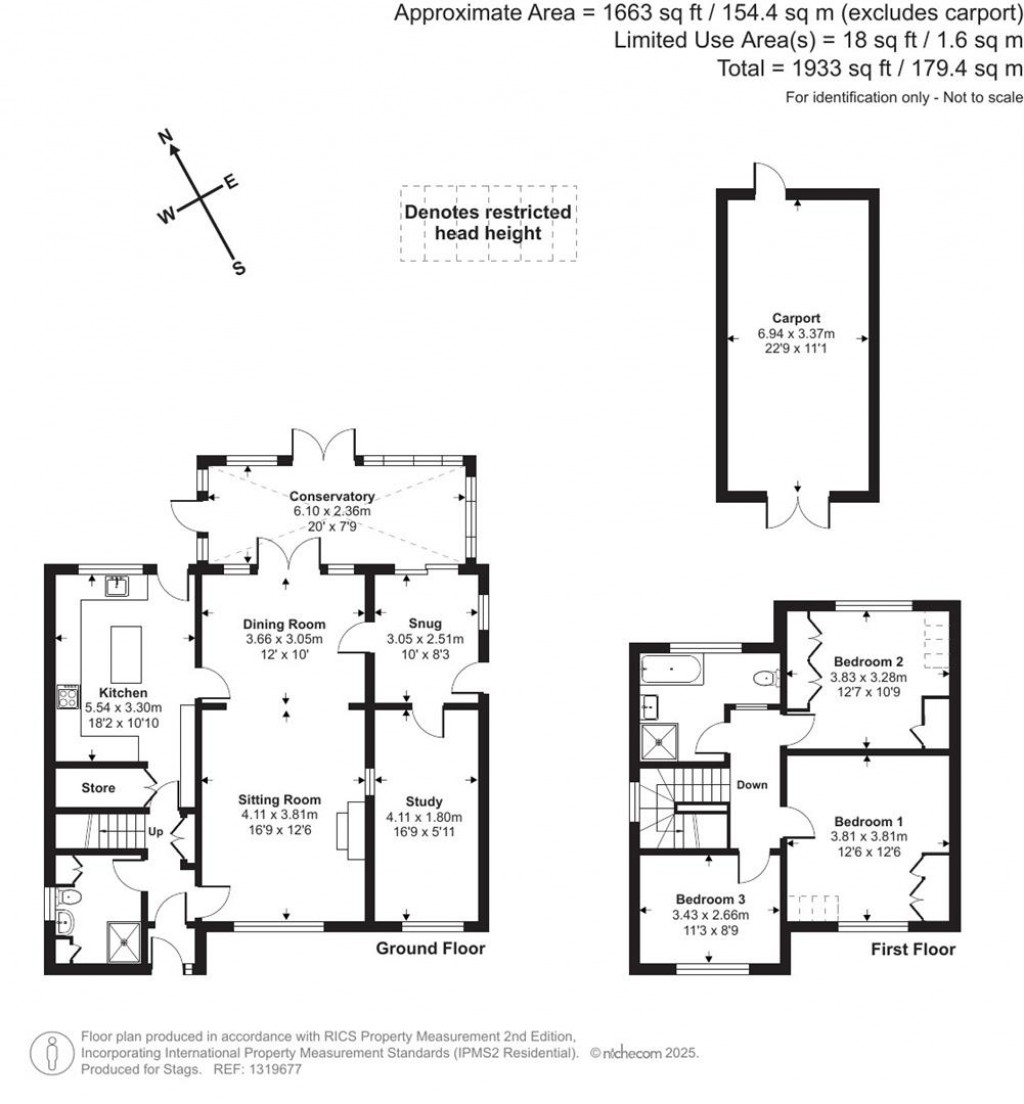 Floorplans For Meadow Bank, Kilmington, Axminster