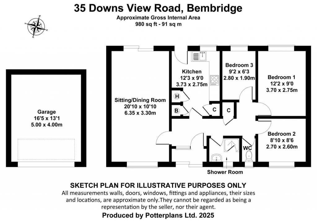 Floorplans For Bembridge, Isle of Wight