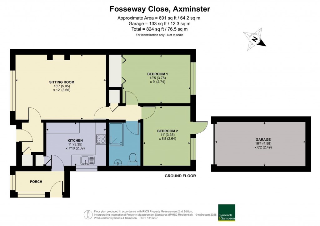 Floorplans For Fosseway Close, Axminster