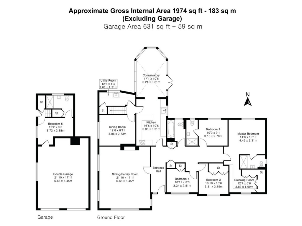 Floorplans For Three Farthings, Hallaton, Market Harborough