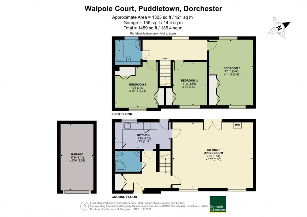 Floorplans For Walpole Court, Puddletown, Dorchester