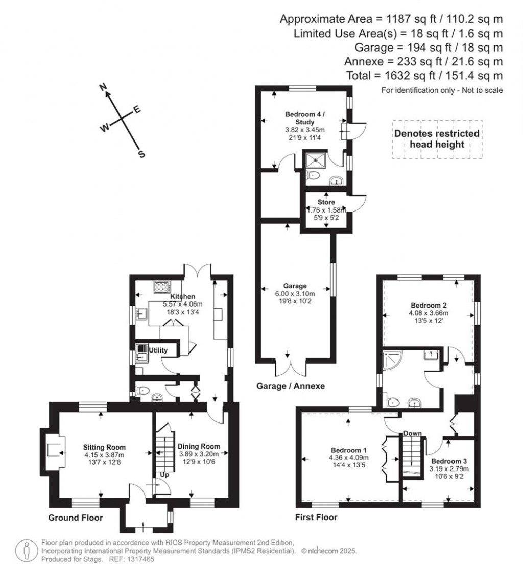 Floorplans For High Bickington, Umberleigh
