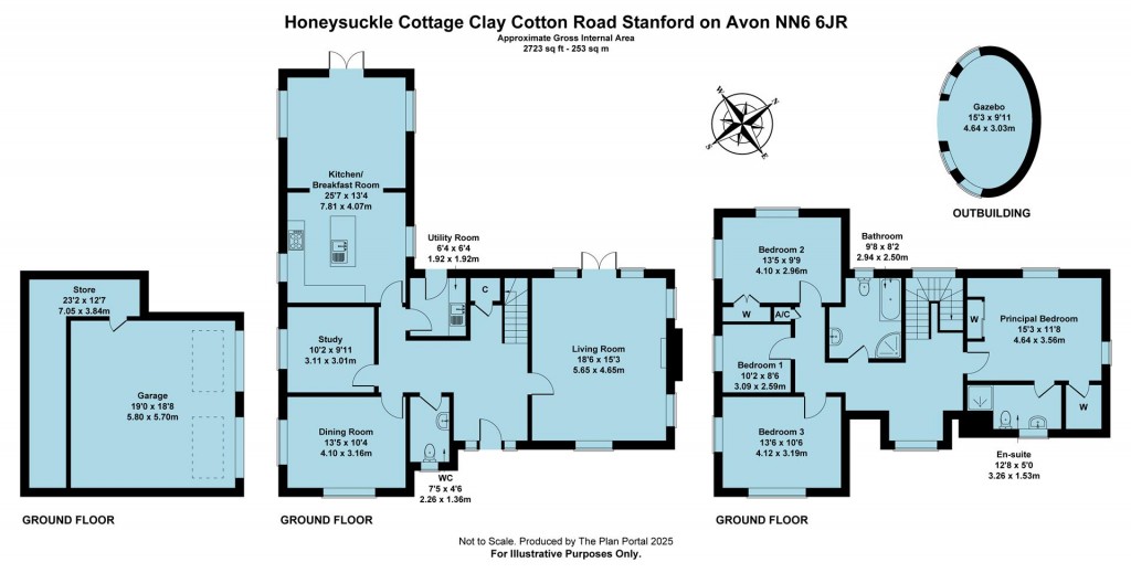 Floorplans For Clay Coton Road, Stanford On Avon, Northamptonshire, NN6