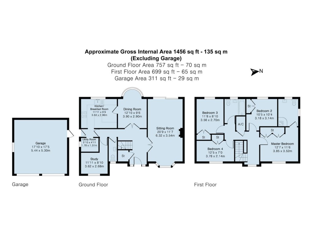 Floorplans For Brook Lane, Towcester, NN12