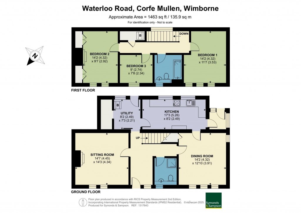 Floorplans For Waterloo Road, Corfe Mullen, Wimborne