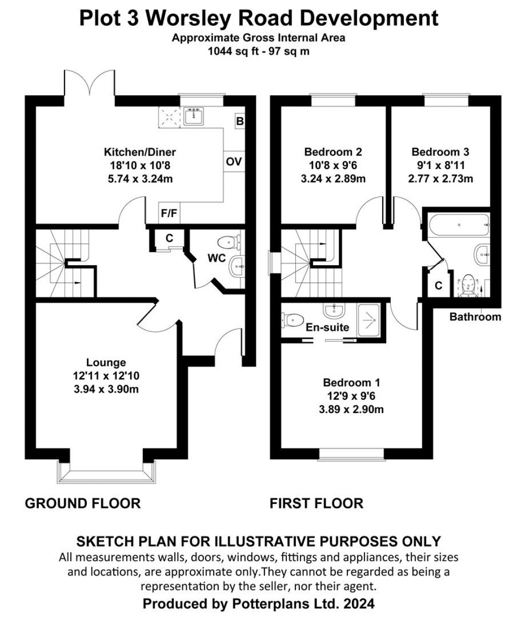 Floorplans For Worsley Road, Gurnard