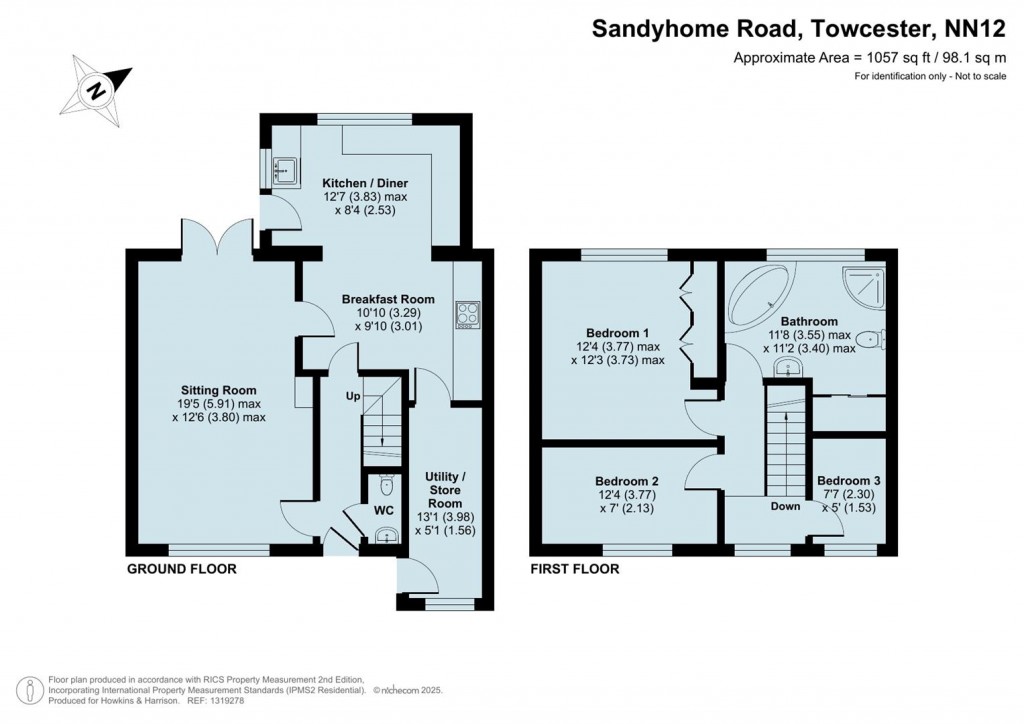Floorplans For Sandyhome Road, Towcester, NN12