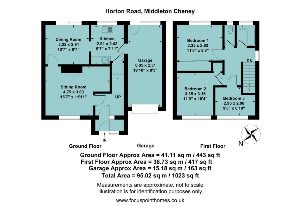 Floorplans For Horton Road, Middleton Cheney, Banbury