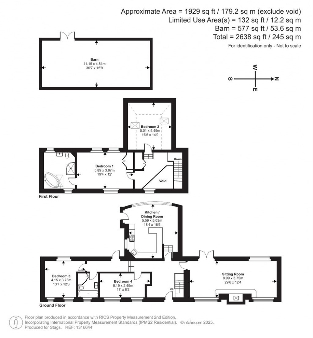 Floorplans For Berry Pomeroy, Totnes
