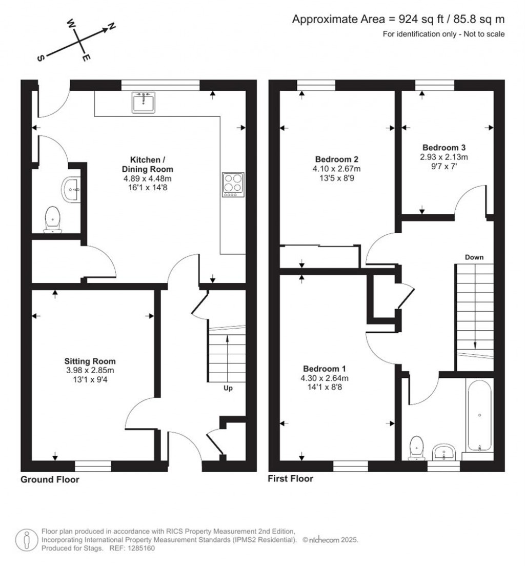 Floorplans For Hoopers Close, Berry Pomeroy, Totnes