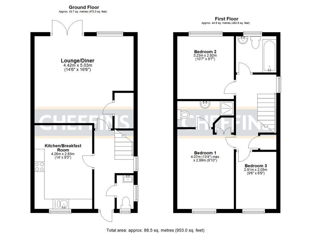 Floorplans For Gray Avenue, Littleport