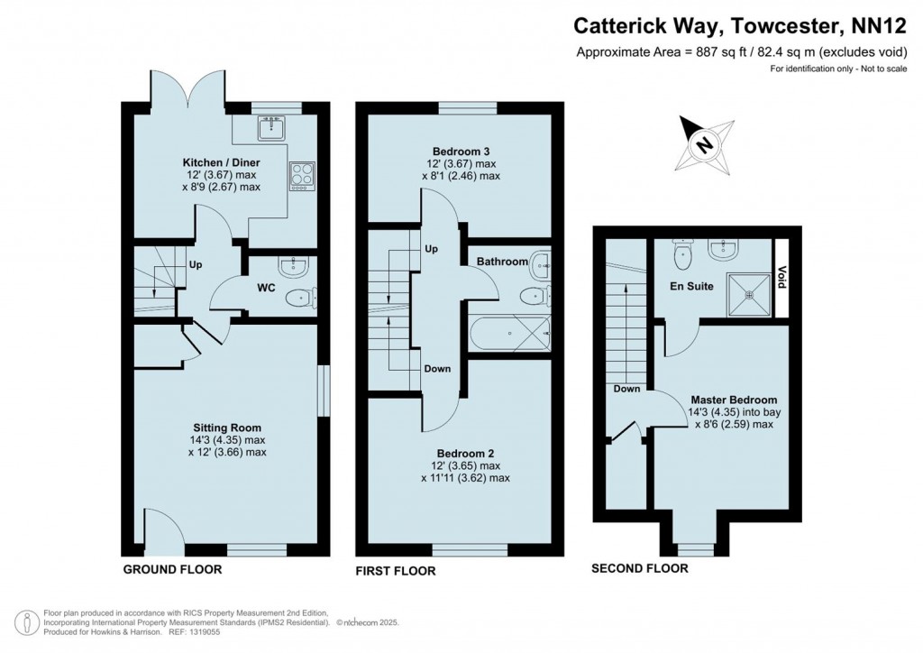 Floorplans For Catterick Way, Towcester, NN12