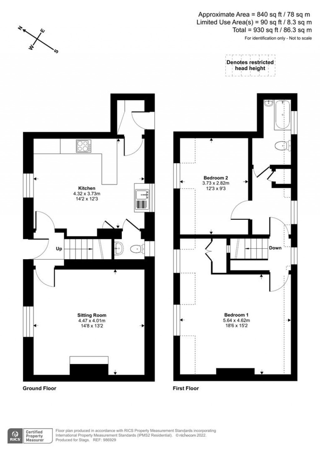 Floorplans For Wheddon Cross, Minehead