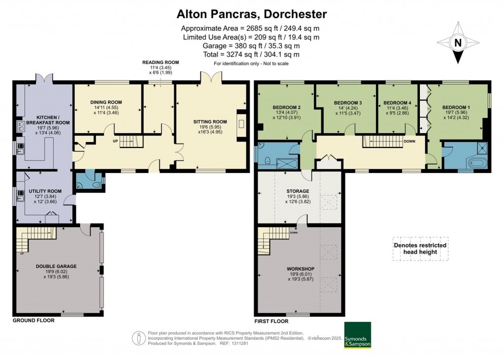 Floorplans For Alton Pancras, Dorchester, Dorset