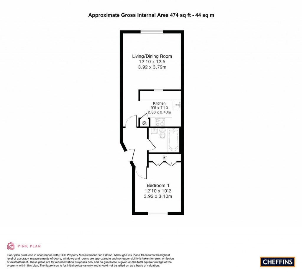 Floorplans For Adam & Eve Street, Cambridge