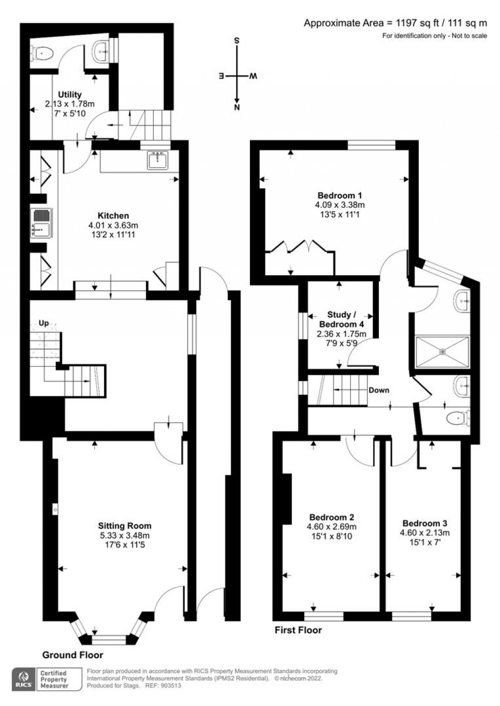 Floorplans For The Square, Hartland, Bideford