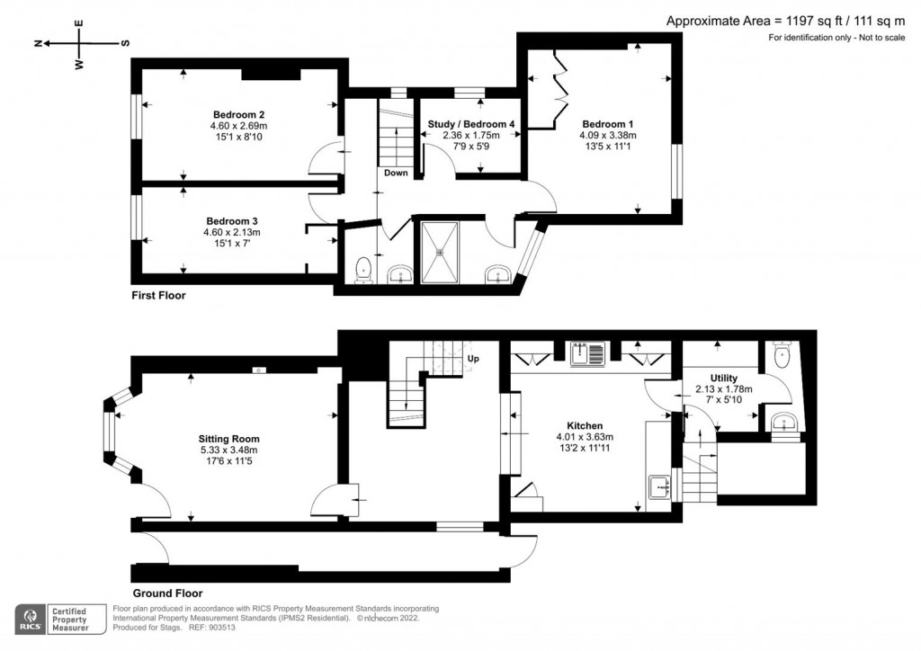 Floorplans For The Square, Hartland, Bideford