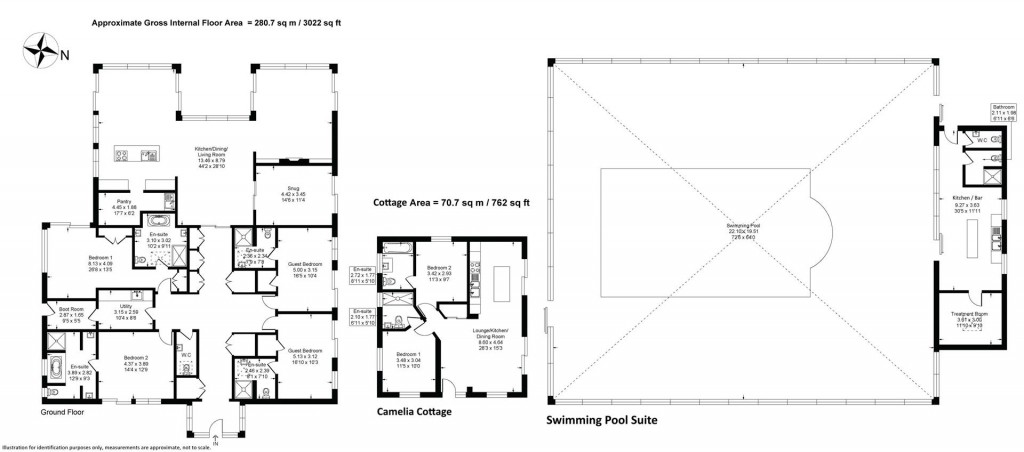 Floorplans For Hewton, Weir Quay, West Devon