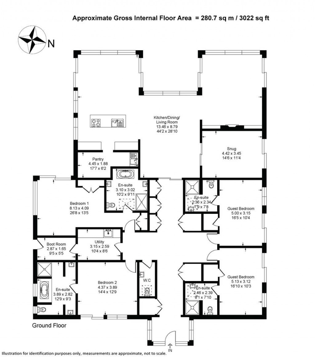 Floorplans For Hewton, Weir Quay, West Devon