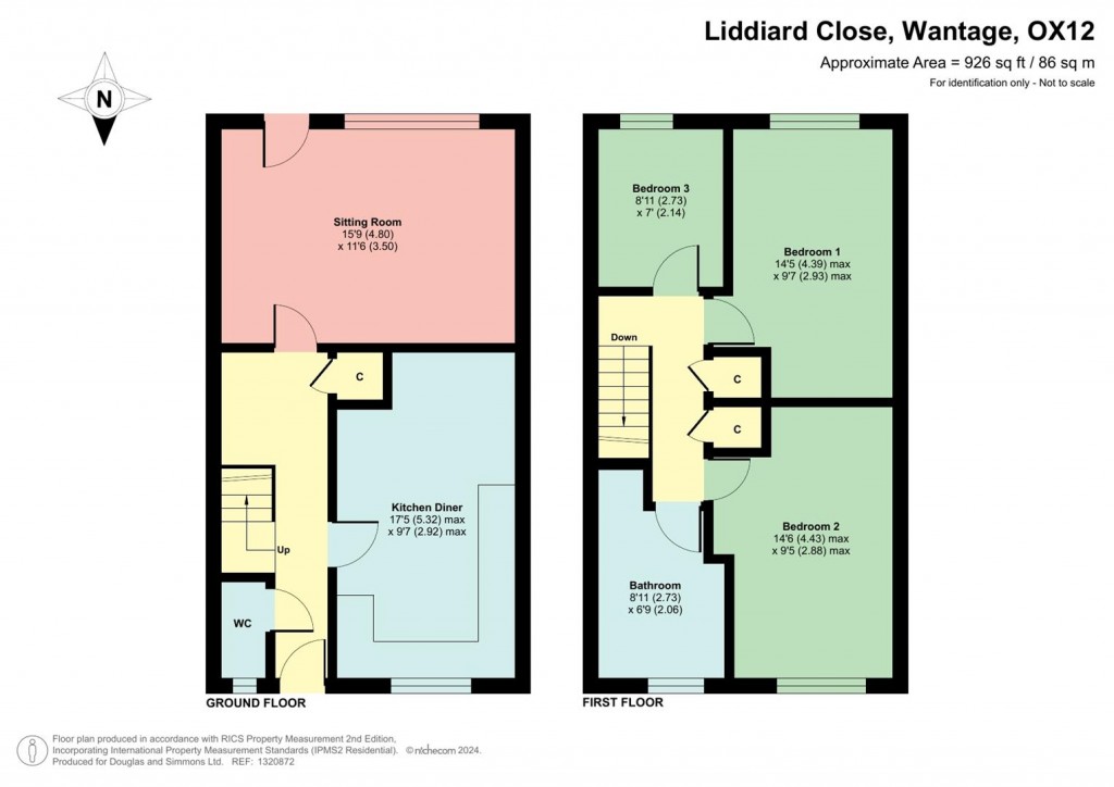 Floorplans For Liddiard Close, Wantage, Oxfordshire, OX12