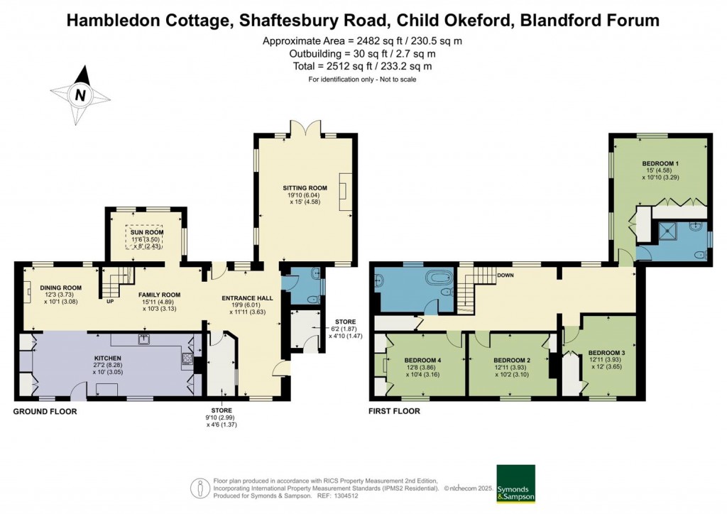 Floorplans For Shaftesbury Road, Child Okeford
