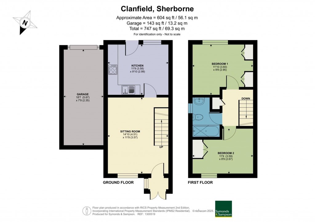Floorplans For Clanfield, Sherborne, Dorset