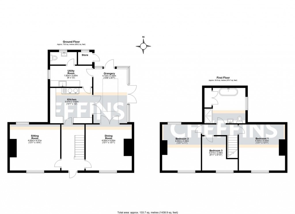 Floorplans For Main Street, Wardy Hill, Ely