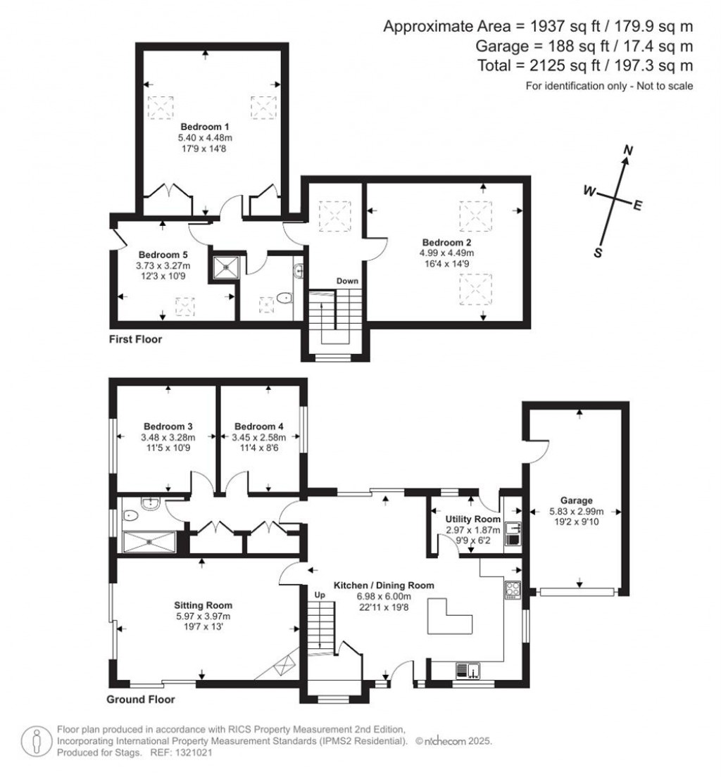 Floorplans For Warwick Close, St. Merryn, Padstow