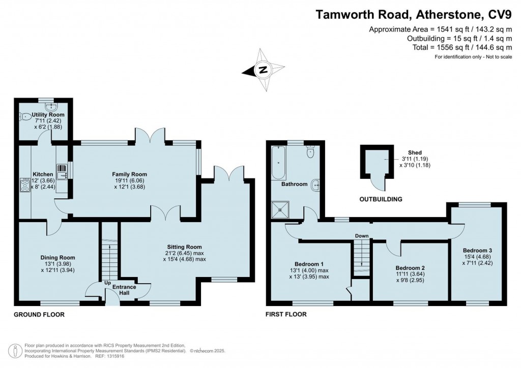 Floorplans For Tamworth Road, Wood End, CV9