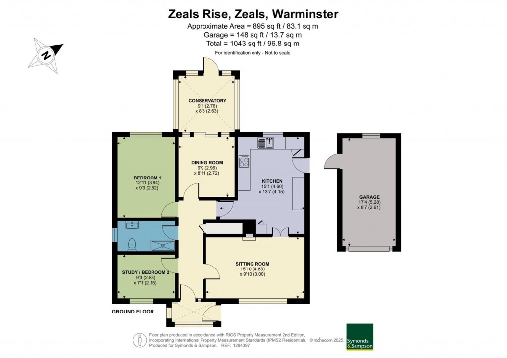 Floorplans For Zeals Rise, Zeals, Warminster