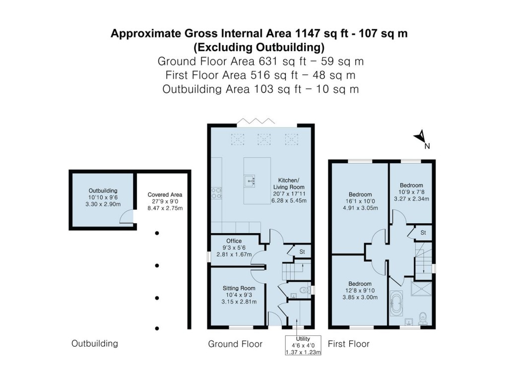 Floorplans For Maino Crescent, Lutterworth, Leicestershire, LE17