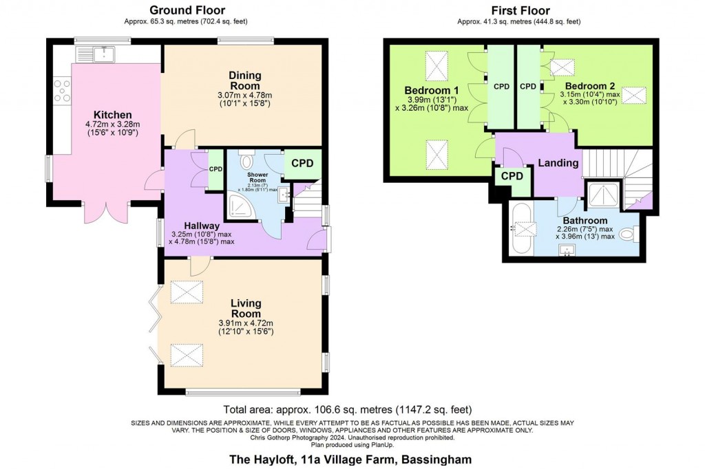 Floorplans For Village Farm, Bassingham, Lincoln