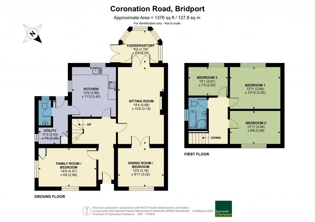 Floorplans For Coronation Road, Bridport