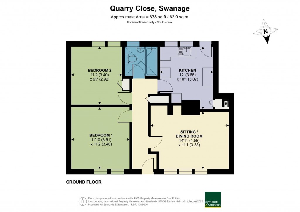 Floorplans For Quarry Close, Swanage