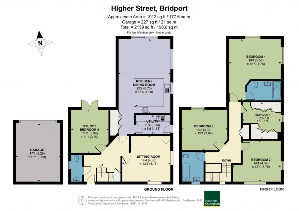 Floorplans For Higher Street, Bridport