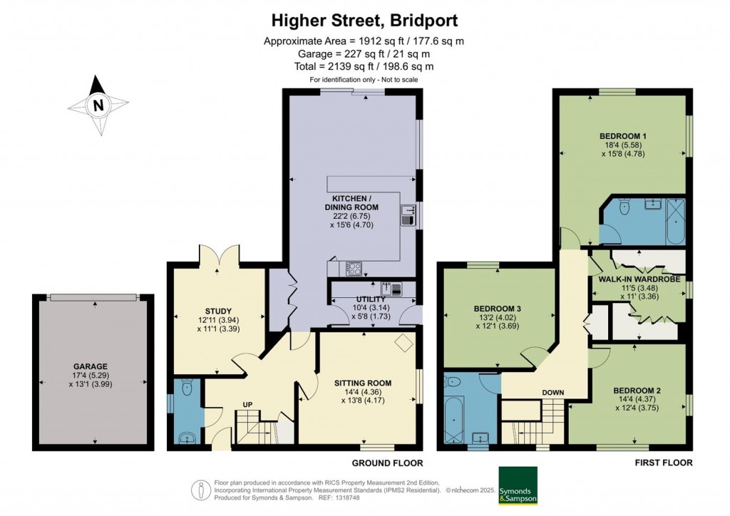Floorplans For Higher Street, Bridport