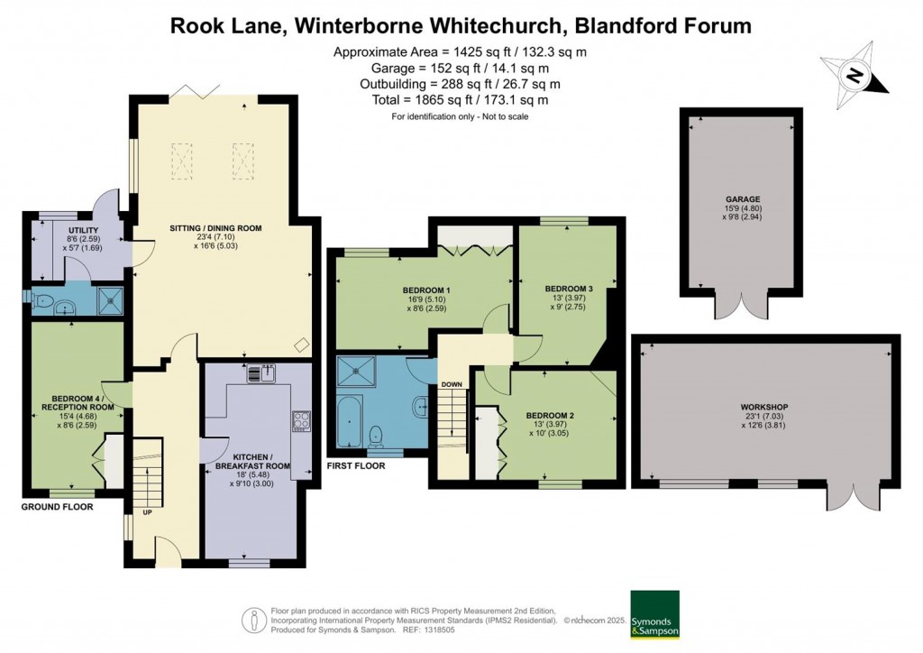 Floorplans For Rook Lane, Winterborne Whitechurch, Blandford Forum