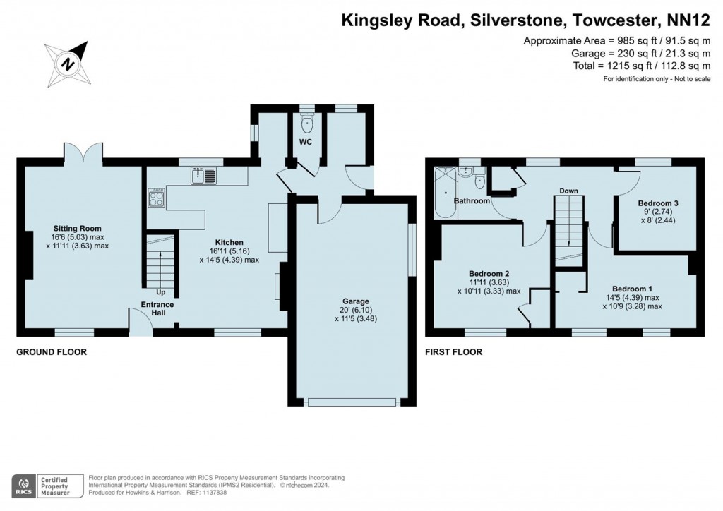 Floorplans For Kingsley Road, Silverstone, NN12