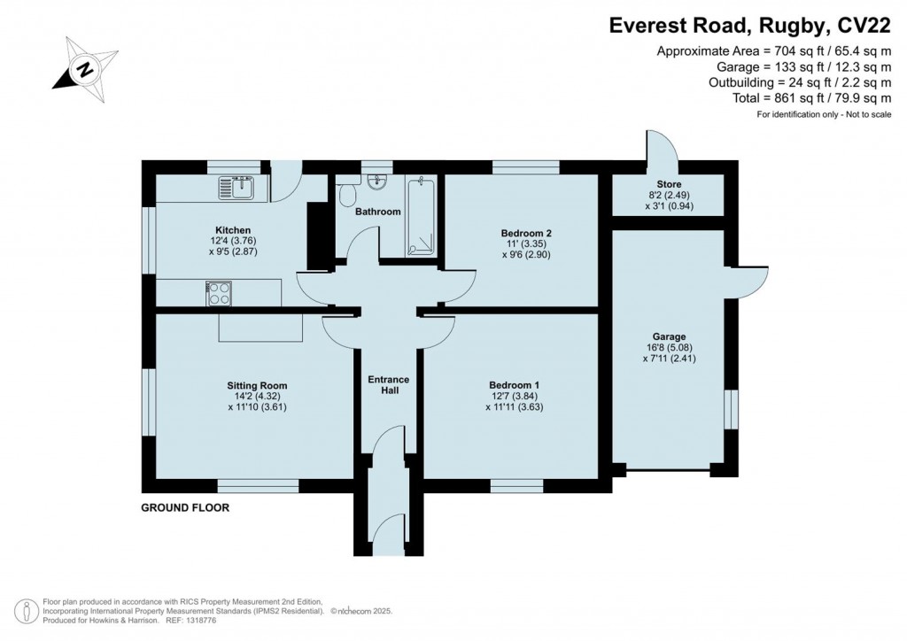 Floorplans For Everest Road, Rugby, CV22