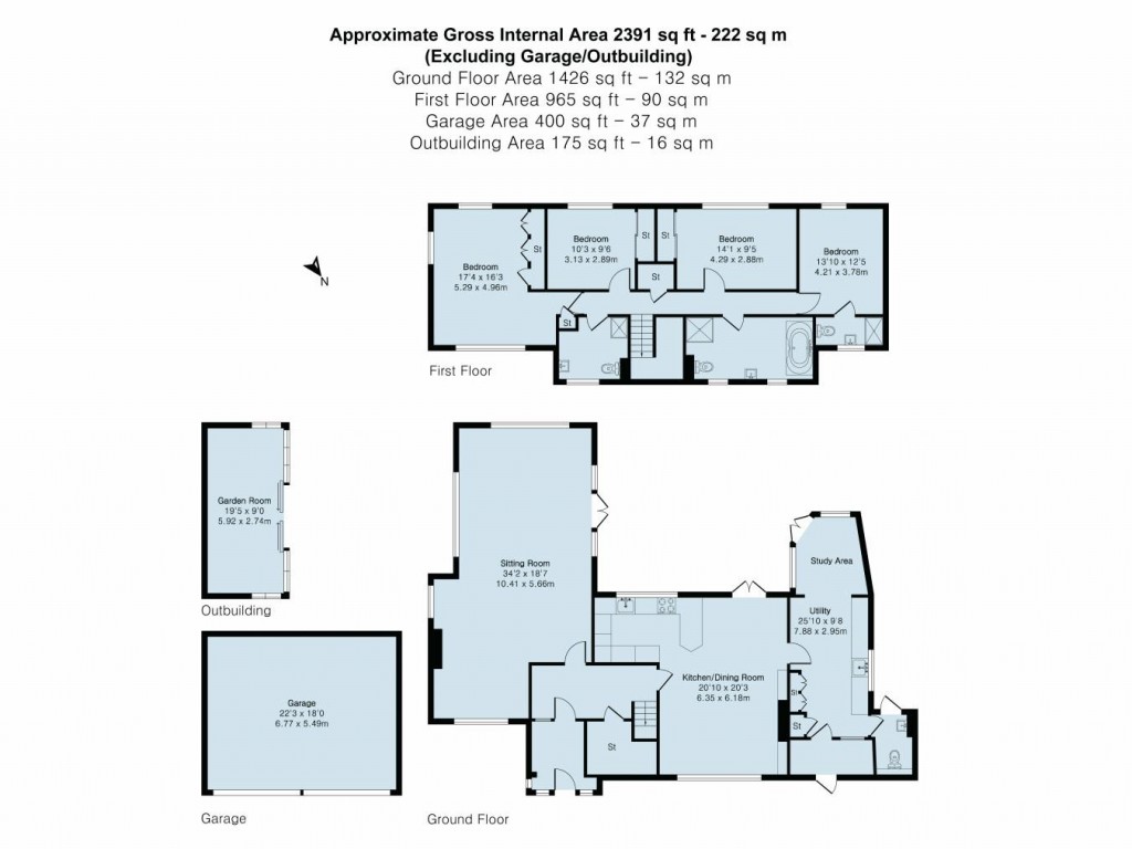 Floorplans For Deans Row, Gayton, NN7