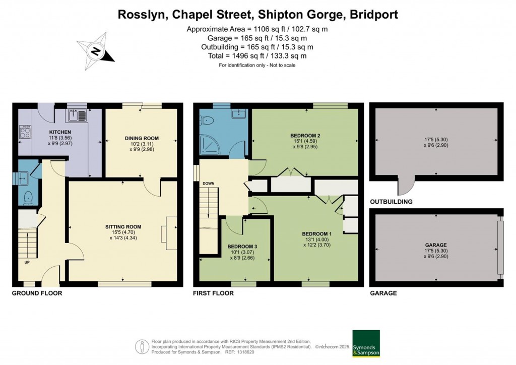 Floorplans For Chapel Street, Shipton Gorge, Bridport