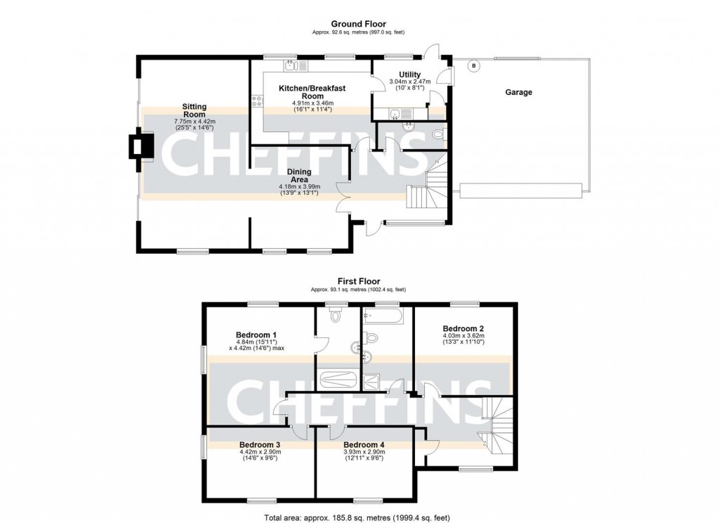 Floorplans For Wilburton Road, Stretham, Ely