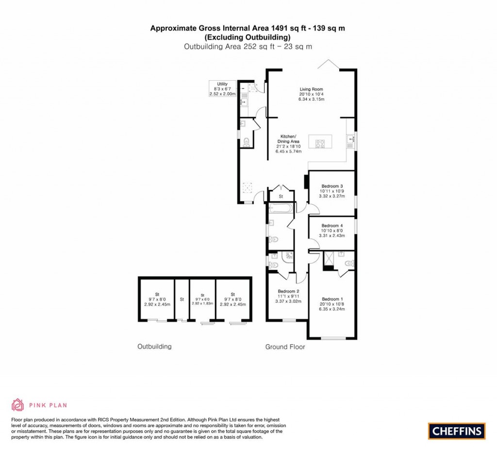 Floorplans For The Endway, Steeple Bumpstead, Haverhill